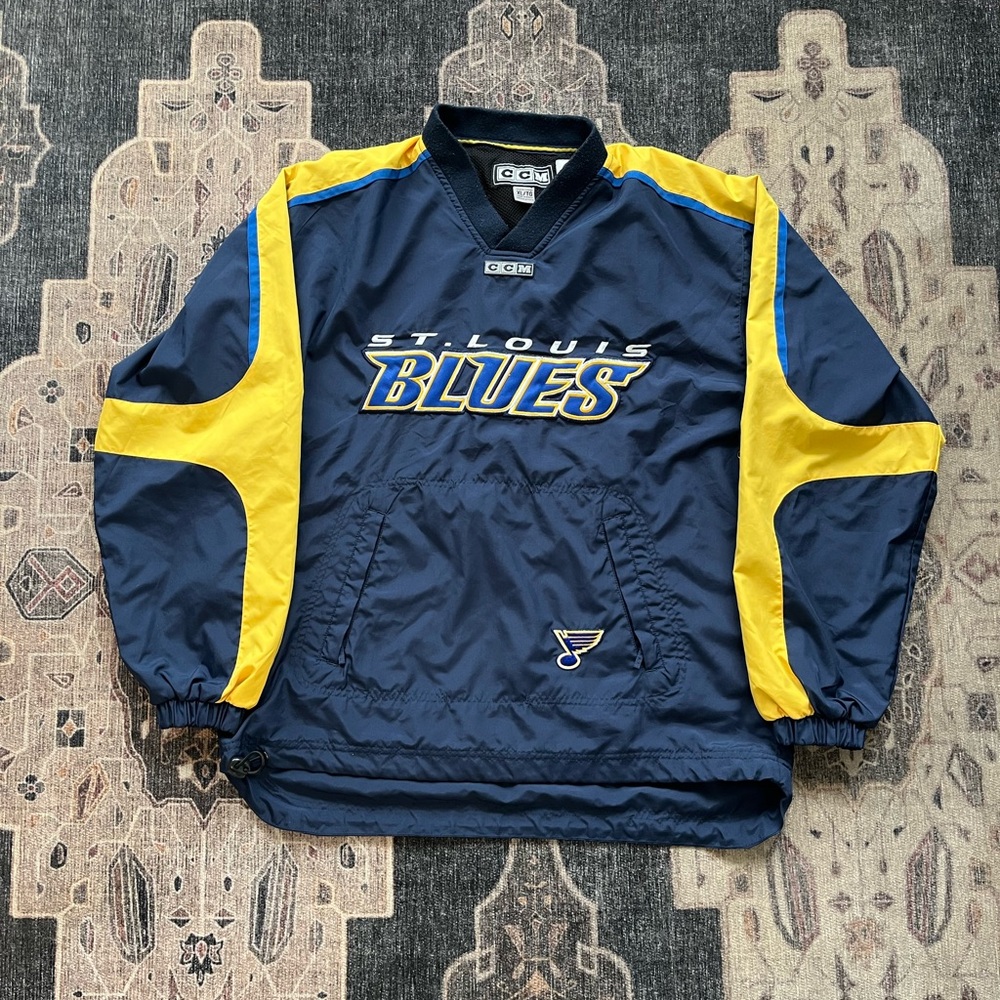 CCM Kids St. Louis Blues Pullover - Navy and Yellow